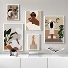 Бохо минималистичный абстрактный макияж для девушек, настенная Художественная печать на холсте, скандинавский постер, настенные картины для декора гостиной