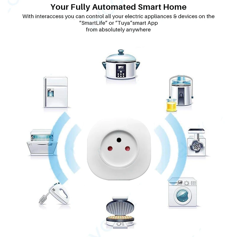 Израиль 16A умная розетка Wi Fi Беспроводной выключатель Smart Plug 220V Мощность розетки
