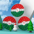 Foxmind Pop It Pack Its квадратная антистрессовая игрушка Радужный Пузырь экструзия поп-это брелок поп для рук сжимаемая игрушка для снятия стресса