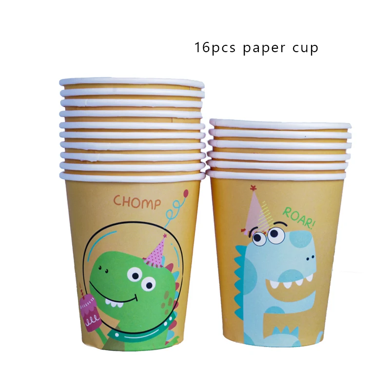 Динозавр тематические вечерние посуда набор тарелок чашки для маленьких