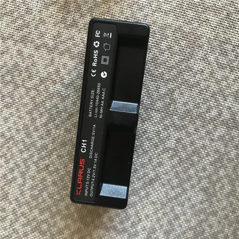 Klarus CH1 1 слот 5V 1A NiMH NiCd литиевая батарея зарядное устройство светодиодный
