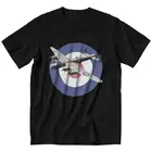 Футболка мужская хлопковая с коротким рукавом, топ с бомбардировщиком, самолетом, летательным аппаратом