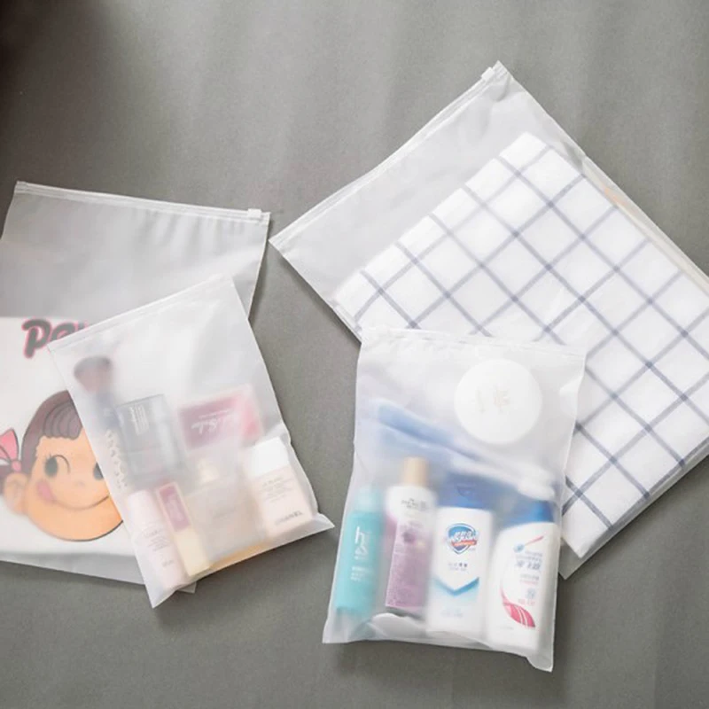 1 шт. прозрачный матовый пластиковый пакет для хранения|Складные сумки хранения| |