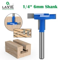 lavie 6mm 14 inch shank t slot handle router bit tungsten carbide slotting straight for wood milling cutter woodworking
