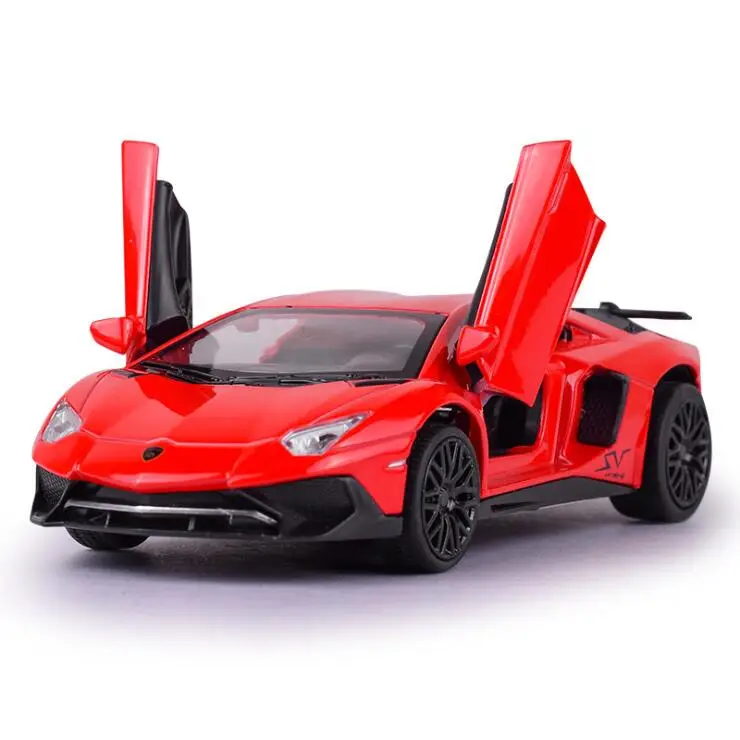 

Alloy Simulation Lamborghini Toy Car Model LP770 Sports Car Child Boy Racing Super Running Back Force Collect Toy Figures