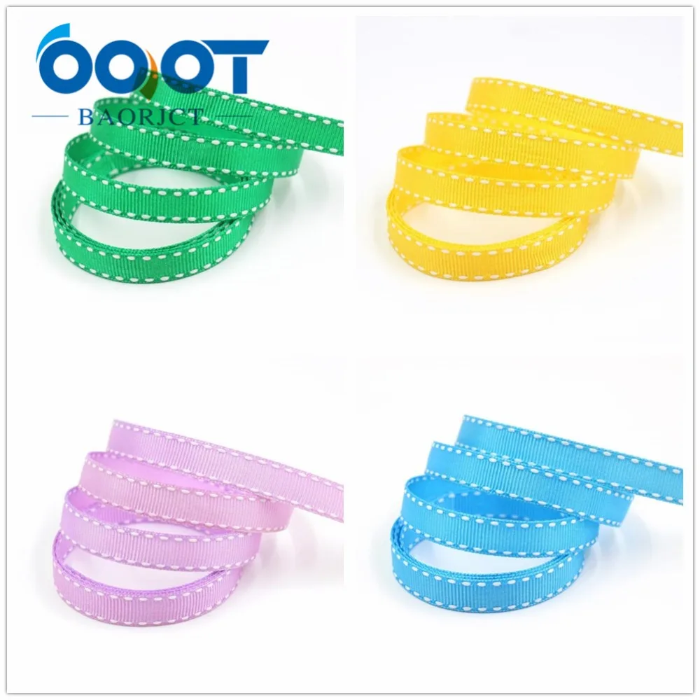 OOOT BAORJCT, 10 мм 20 ярдов, I-19807-1813, твердые цветные ленты тепловой передачи печатных grosgrain, DIY Одежда материалы ручной работы