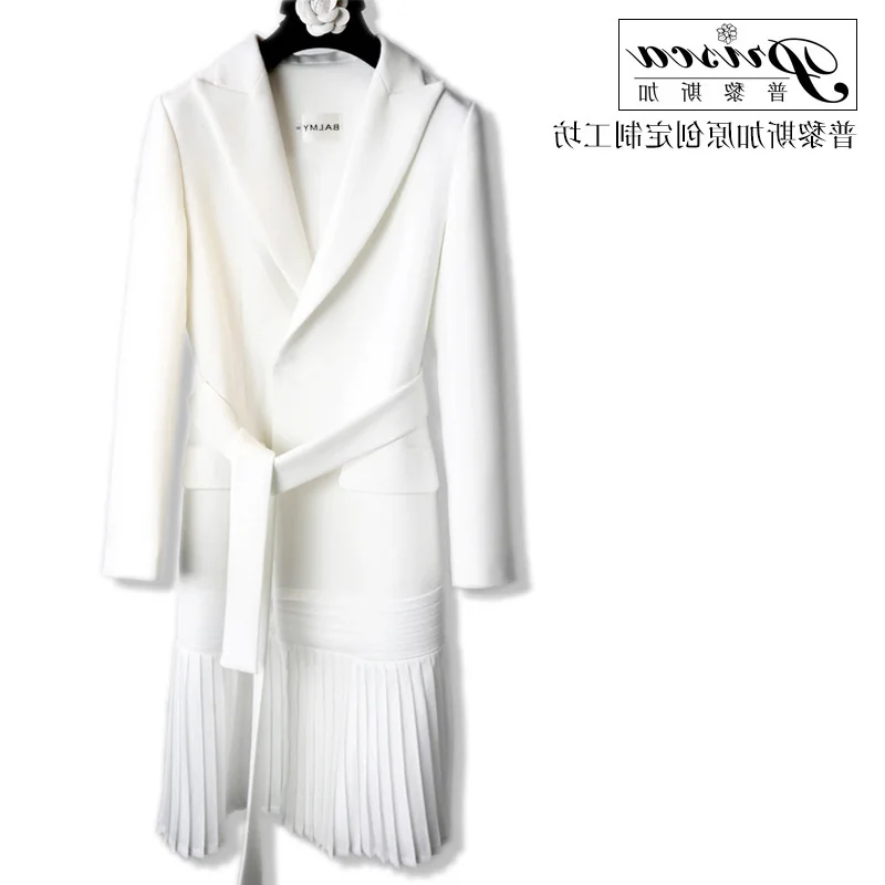 

Женское длинное плиссированное платье, белое, тонкое, для весны и лета