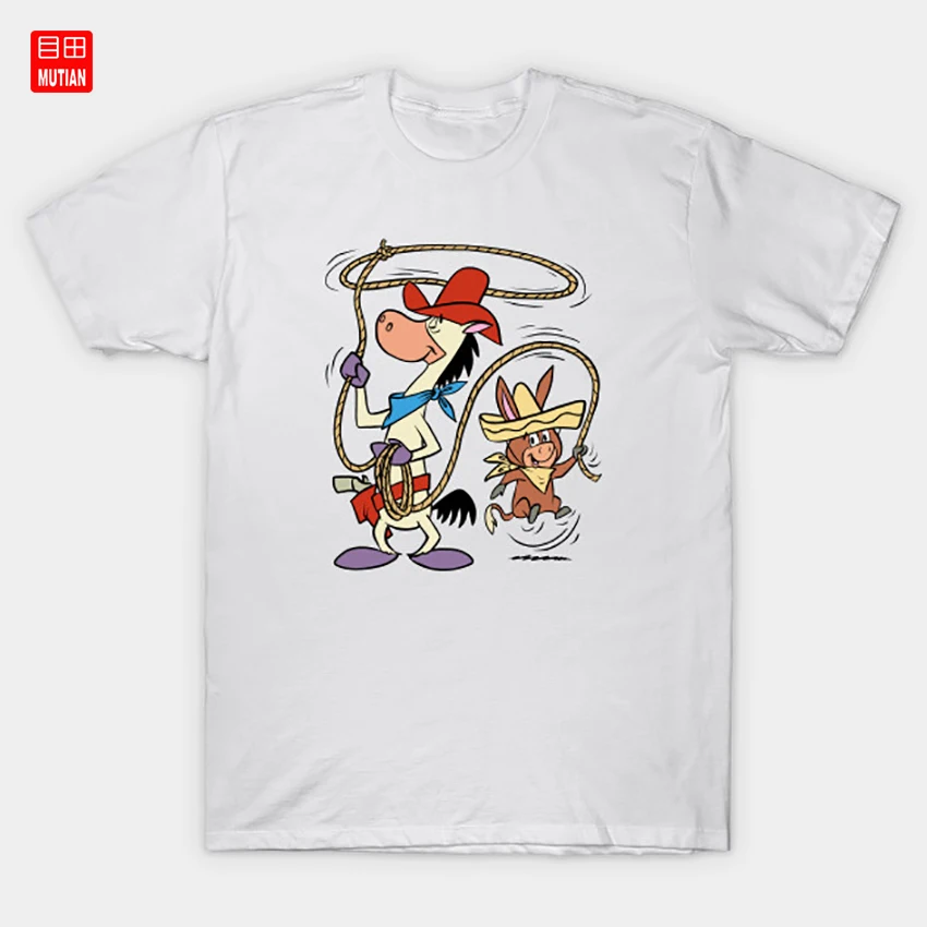 Футболка Quick Draw McGraw &amp Baba Looey Юмористическая забавная ковбойская ретро-футболка