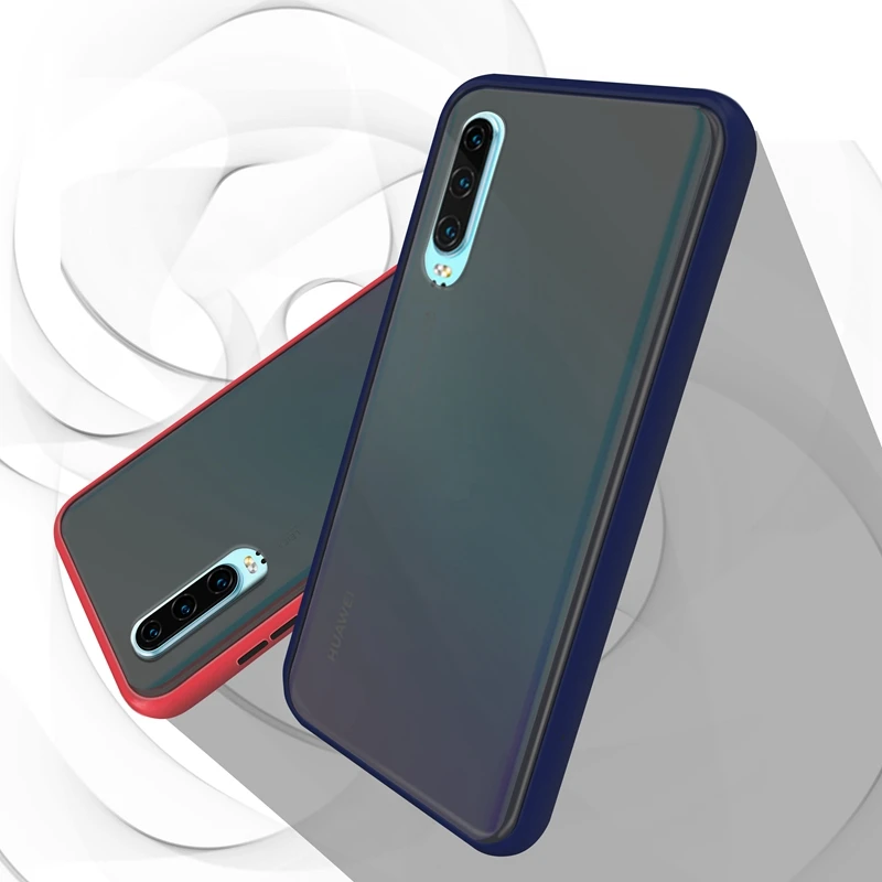 Противоударный защитный чехол бампер для телефона Huawei p30 pro мягкая силиконовая