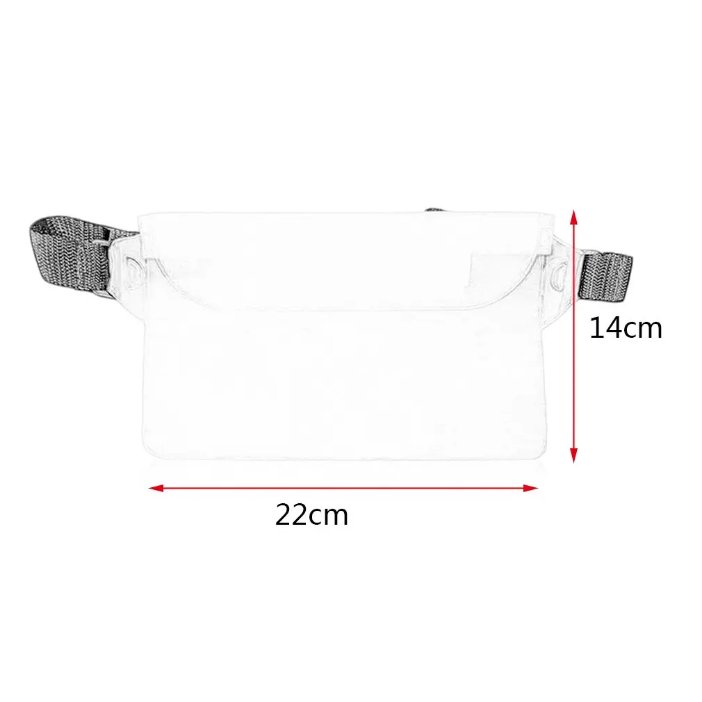 

Universal Seal Type Men Women Waterproof Waist Bag Outdoor Swimming bag Beach Use Mobile Phone PVC Pouch Belt Bag Hot