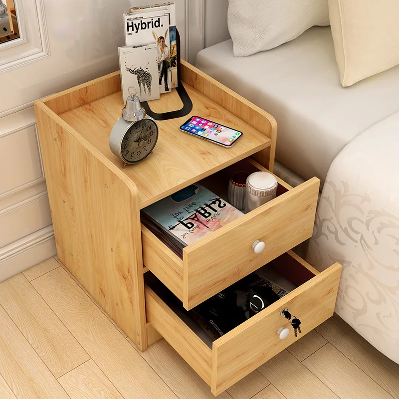 

New Mordern Nightstands Bedside Table with Drawers Bedstand Organizer Storage Cabinet Bedroom Home Furniture table de chevet