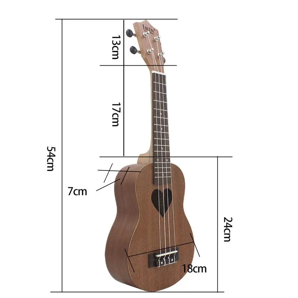 IRIN 21 дюйм гавайская маленькая гитара Sapele Ukulele 4-струнная гитара-укулеле в форме