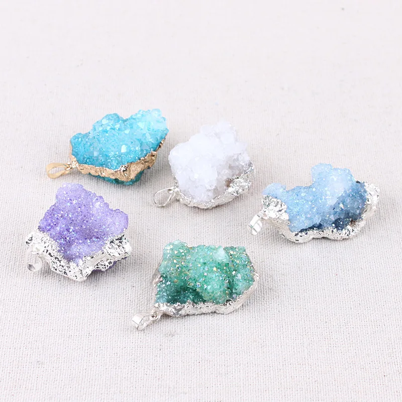 Изысканные Женские кулоны из натурального камня необычные ювелирные изделия DIY