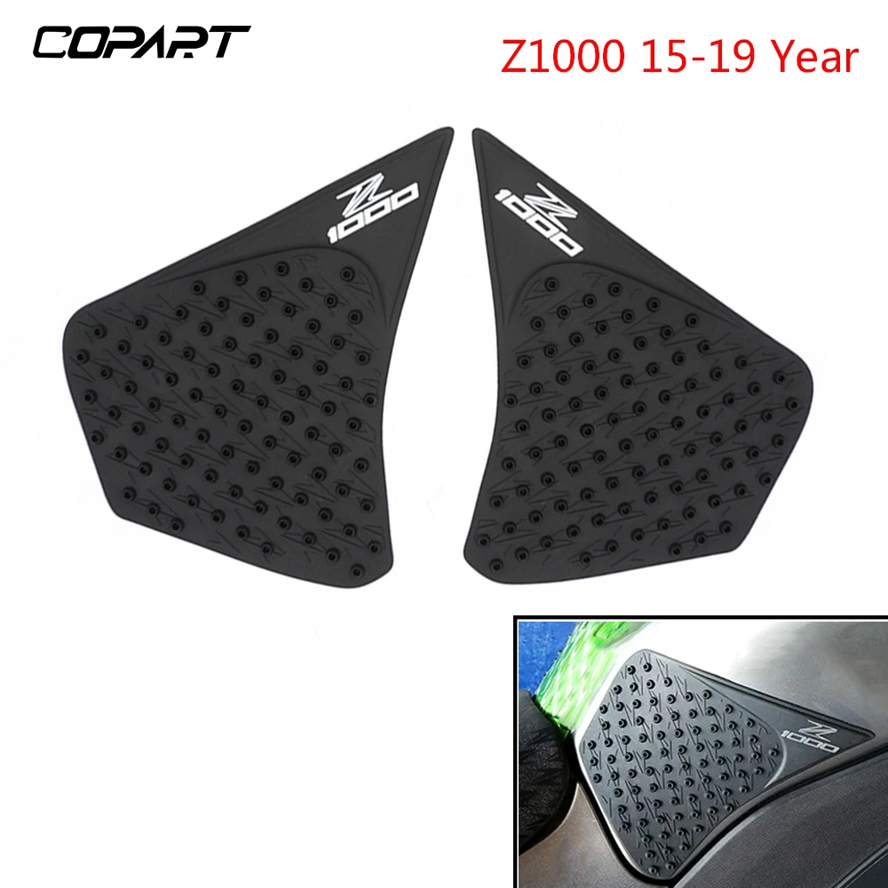 

For Kawasaki Z1000 Z 1000 2015-2019 2018 Motorcycle Tank Pad Rubber Sticker Decal Side Gas Knee Grip Traction Pad Protector