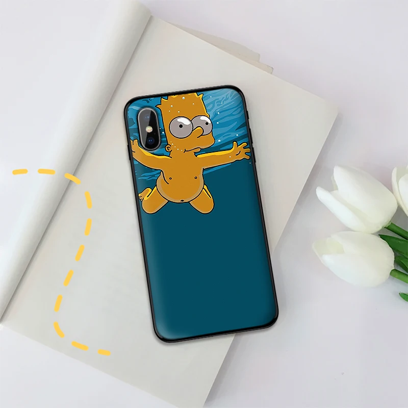 Забавный Симпсоны Мягкий чехол из ТПУ для Apple iPhone X XR XS MAX 5 5S 5C SE 6 S 7 8 Plus ipod touch