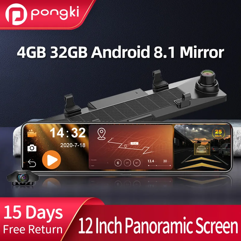 Автомобильный видеорегистратор 4G Android 2021 4 Гб + 32 ГБ GPS Wi-Fi 8 1 P FHD | Автомобили и