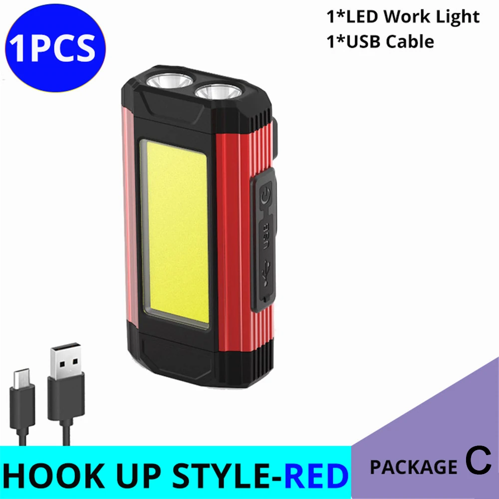 

Ligghig многофункциональный USB фонарь красный