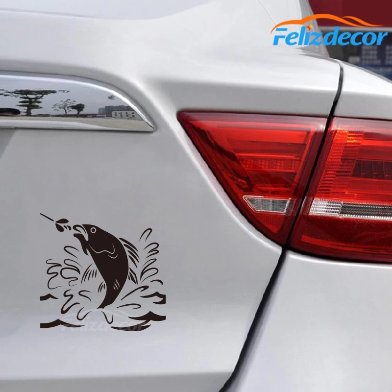 В приманка рыбы в реке автомобильные наклейки для украшения кузова