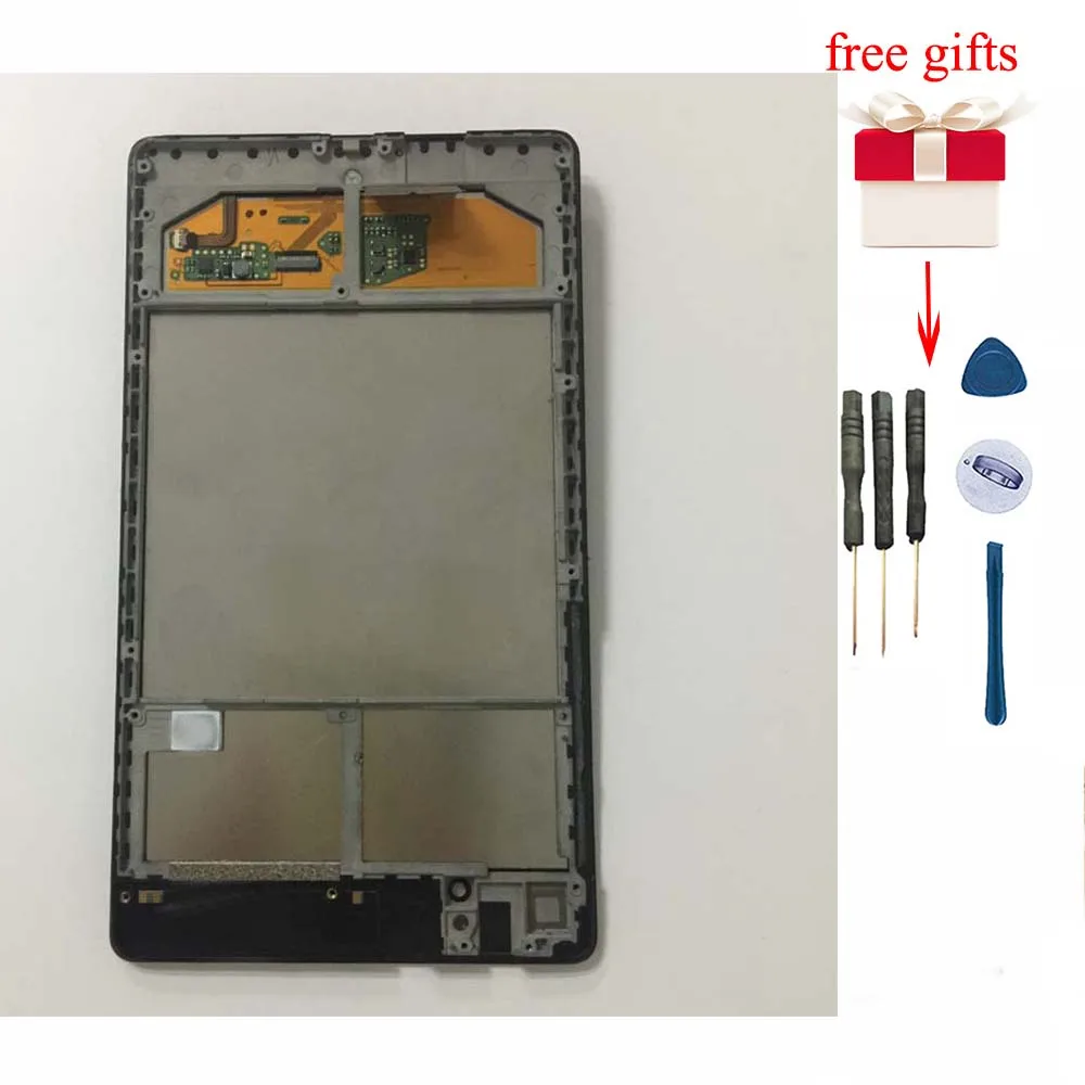 ЖК дисплей + сенсорный экран дигитайзер стекло в сборе рамка для ASUS Google Nexus 7 2nd ME570