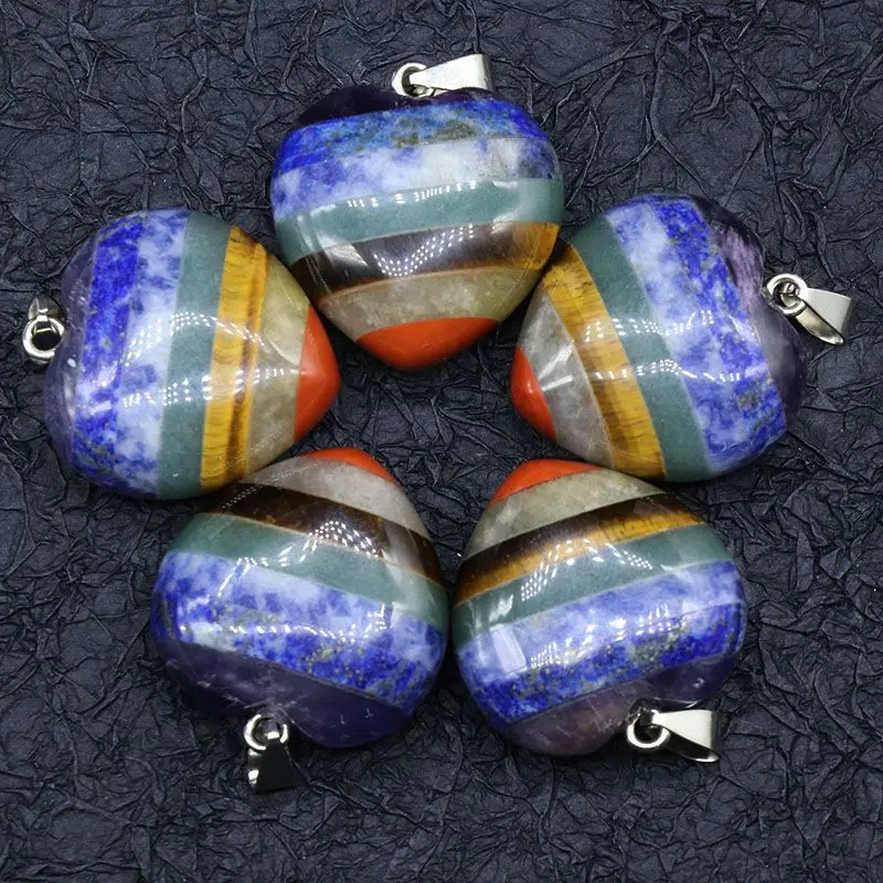 Подвеска из натурального камня ожерелье для женщин в форме сердца Чокеры