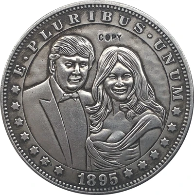 

Хобо никель 1895 монета доллара США Моргана копия тип 105