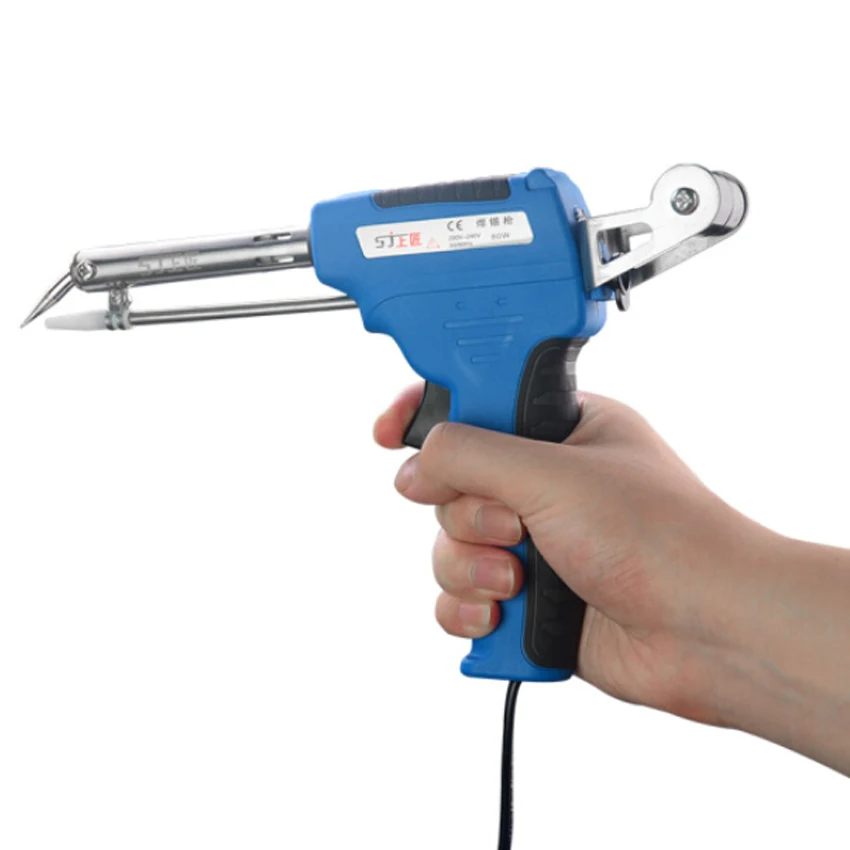 Ручной паяльник Электрический Тип 60 Вт 80 Автоматическая подача олова паяльная