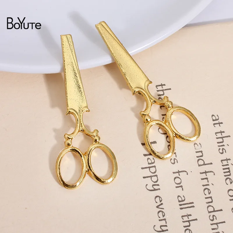 Gold-18x45MM BoYuTe(20 Pieces/Lot) Metal Alloy 40*34MM Maple Leaf Materials Vintage Hand Made Diy Jewelry Accessories Wholesale - Цвет: Gold-18x45MM