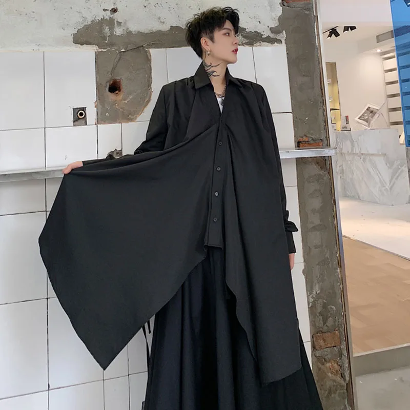 Рубашка Мужская/Женская с длинным рукавом сценическая одежда нестандартная