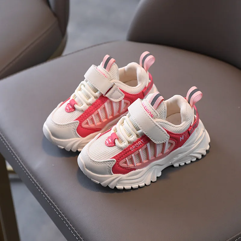 

Winter Girls' Tennis Shoes 2021 New Fashion Breathable Mesh Kids Children's Soft Sole Sneakers Boys Fashion Running Casual Shoes