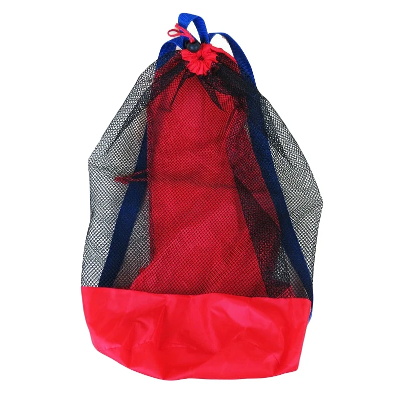 

Outdoor Swimming Waterproof Bags Backpack Foldable Beach Mesh Drawstring Pouch Portable Beach Sandproof Shoulder Bag