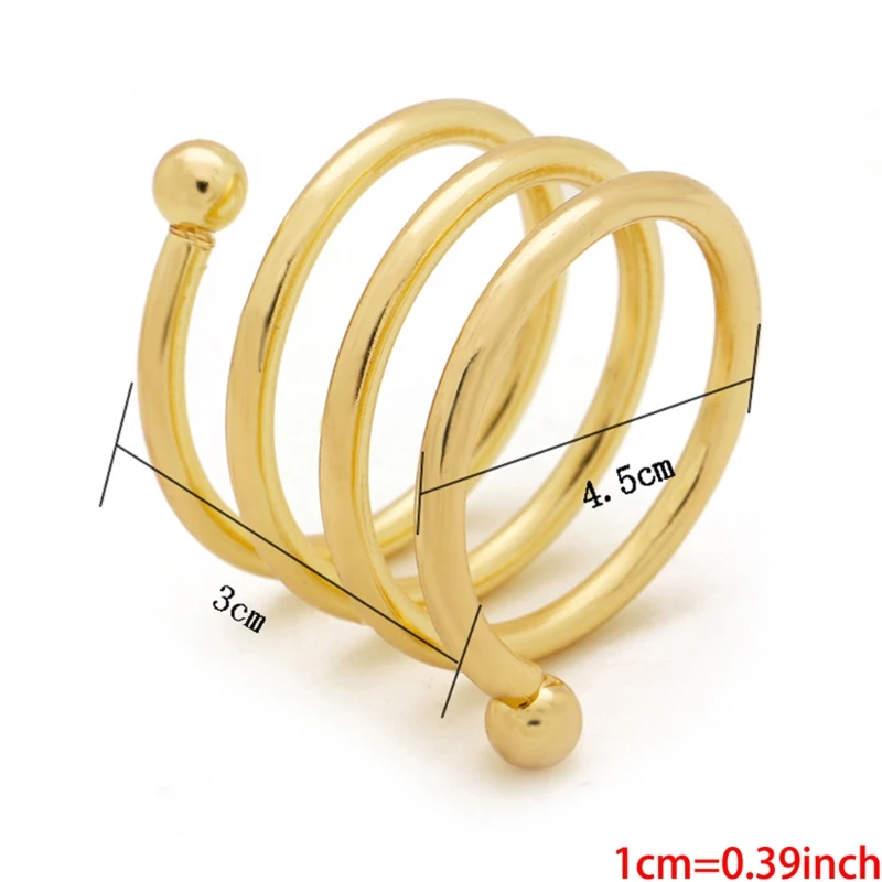 

6Pcs Napkin Rings Round Napkin Holders Buckles for Wedding, Dinner Party, Table