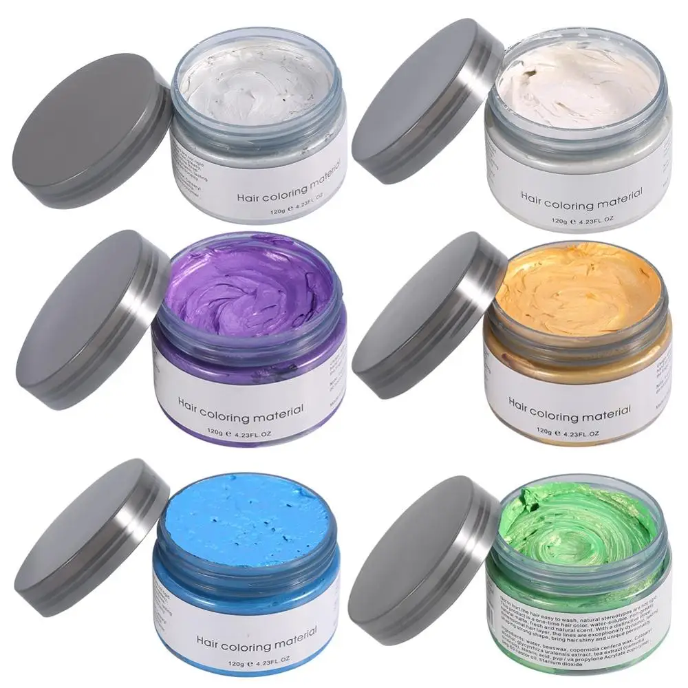 120 г краска для волос Promades воск Серебряный пепепельный серый сильная фиксация