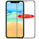 2 шт Полное покрытие закаленное стекло для iPhone 11 Pro XR X XS Max 12 Защита экрана для iPhone 7 8 6 s Plus SE 2020 11 стекло