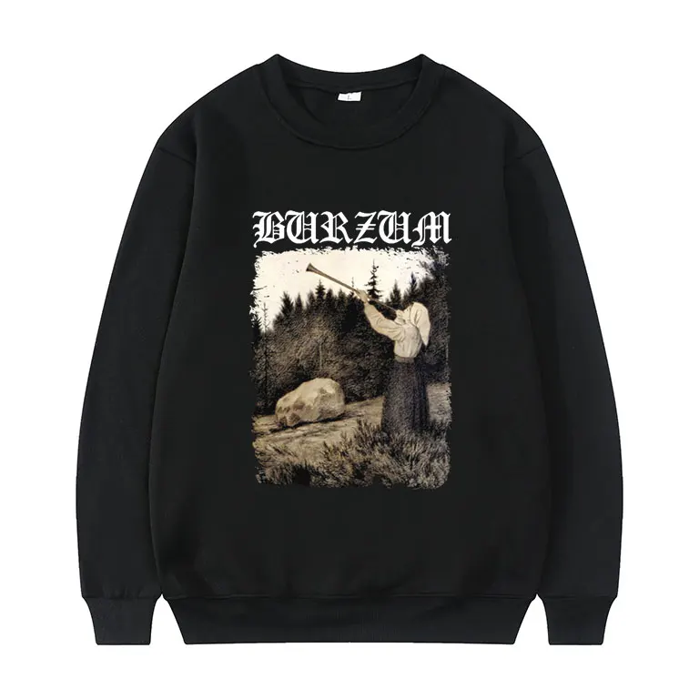 

Burzum Clothes - Filosofem Cover Ver2 Print Sweatshirt Men Women Casual Loose Pullover Plus Size Hip Hop Personality Sweatshirts