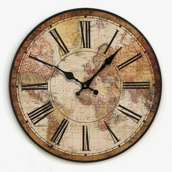

Creative Fashion Wall Clock Industrial Quiet Vintage Art Digital Wall Clock Living Room Decoration Reloj Pared Home Decor