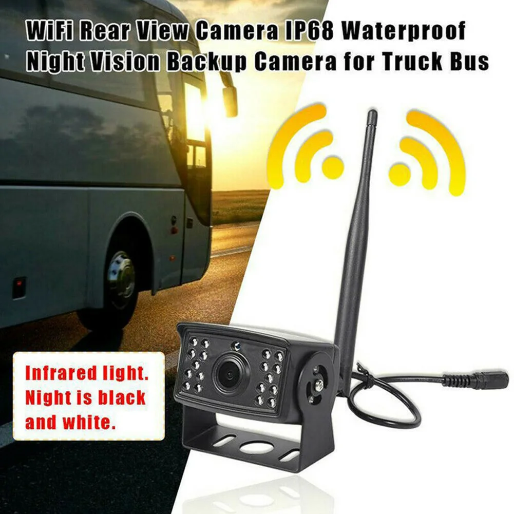 저렴한 무선 와이파이 차량 백업 카메라, 리버싱 카메라, 트럭, RV, 캠핑카, 트레일러용, 핸드폰 또는 안드로이드 기기와 작동