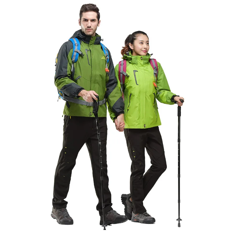 Женская куртка с флисовой подкладкой и штаны зимнее уличное теплое пальто из 3