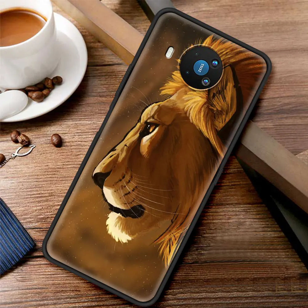 

Phone Case for Nokia 2.2 2.3 3.2 4.2 6.2 7.2 1.3 5.3 8.3 2.4 3.4 C3 C5 Endi C2 tenen Shell Cover Animal deer lion Art