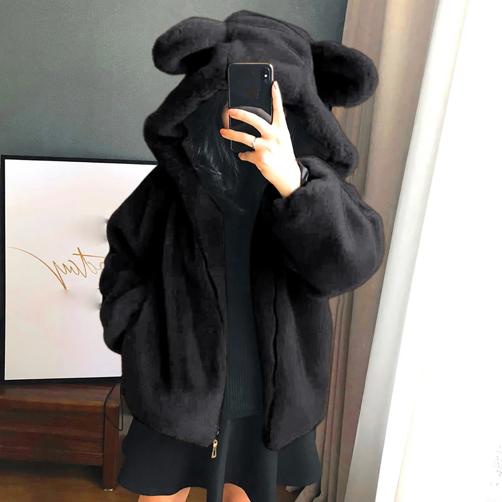 Толстовки с изображением коричневого медведя куртка из искусственного меха