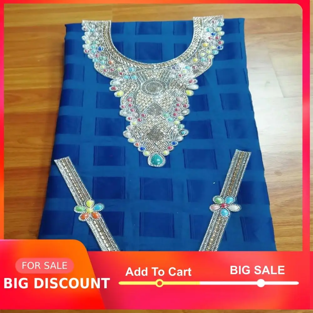 Африканский новейший стиль Африканское сухое кружево королевский синий 5 ярдов