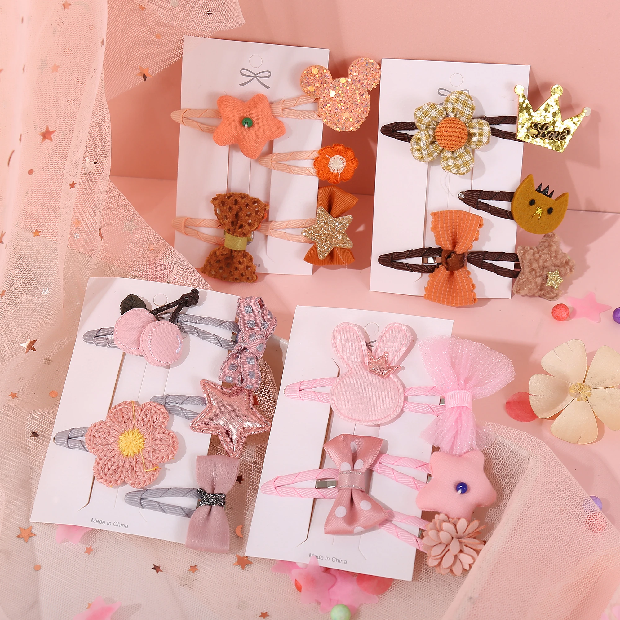 Детские заколки для волос в виде фруктов и животных аксессуары женщин девочек