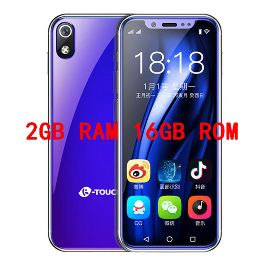 2GB 16GB Blue K-TOUCH I9 супер мини мобильный телефон 3 ГБ 32 ГБ Celular 2000 мАч Android 8,1 смартфон разблокировка лица gps wifi 2 Гб 16 Гб мобильный телефон - Цвет: 2GB 16GB Blue