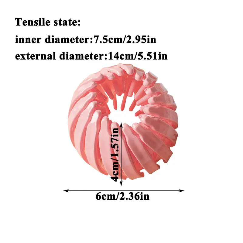 

New Fashion Women Colorful Hair Claw Horsetail Buckle Hair Clip Bird Nest Expanding Hair Accessories Female Ponytail Headwear