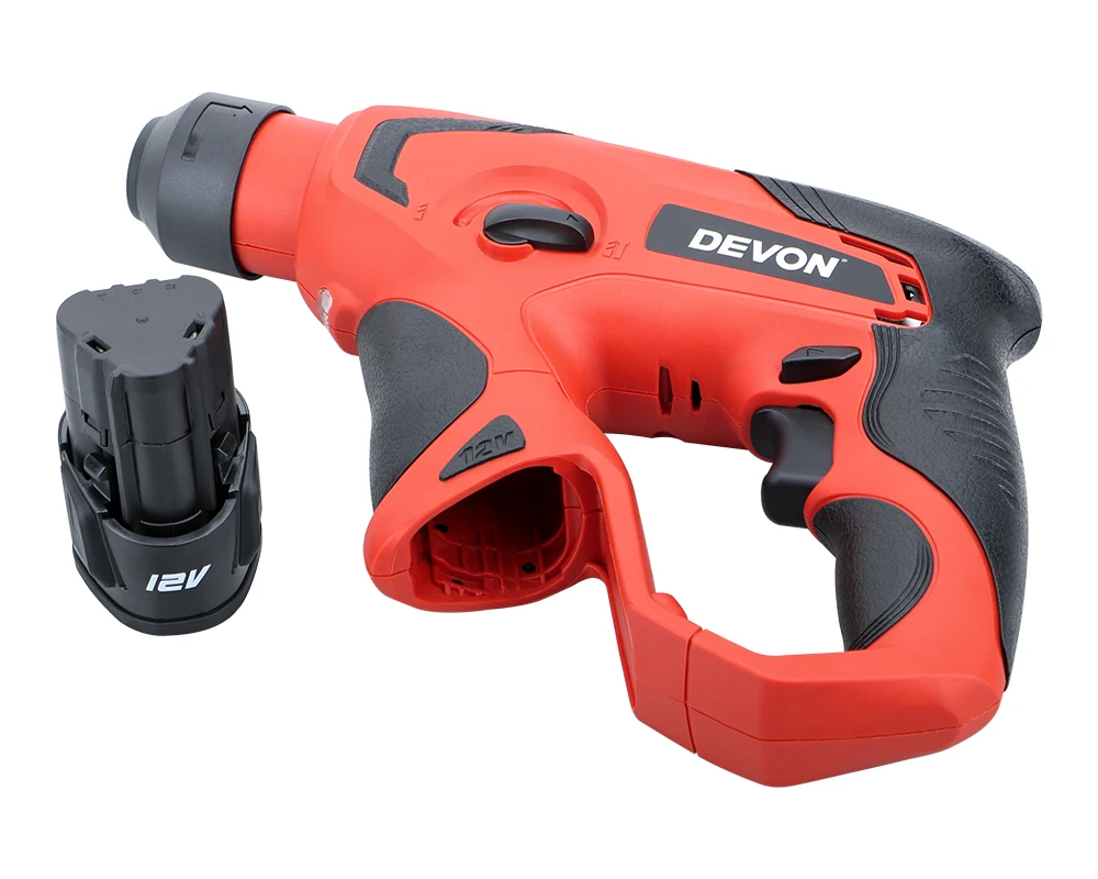 DEVON 12V Аккумуляторный поворотный молоток литий-ионный электрический молоток Ударная дрель шуруповерт профессиональные электроинструменты перезаряжаемый