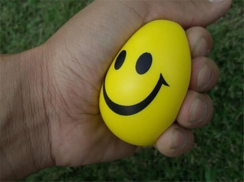 Диаметр 7 см. Мяч для снятия стресса Novetly Smile Face Print Squeeze Ball для рук, упражнений на запястье, мяч для снятия стресса PU игрушечные резиновые мячики