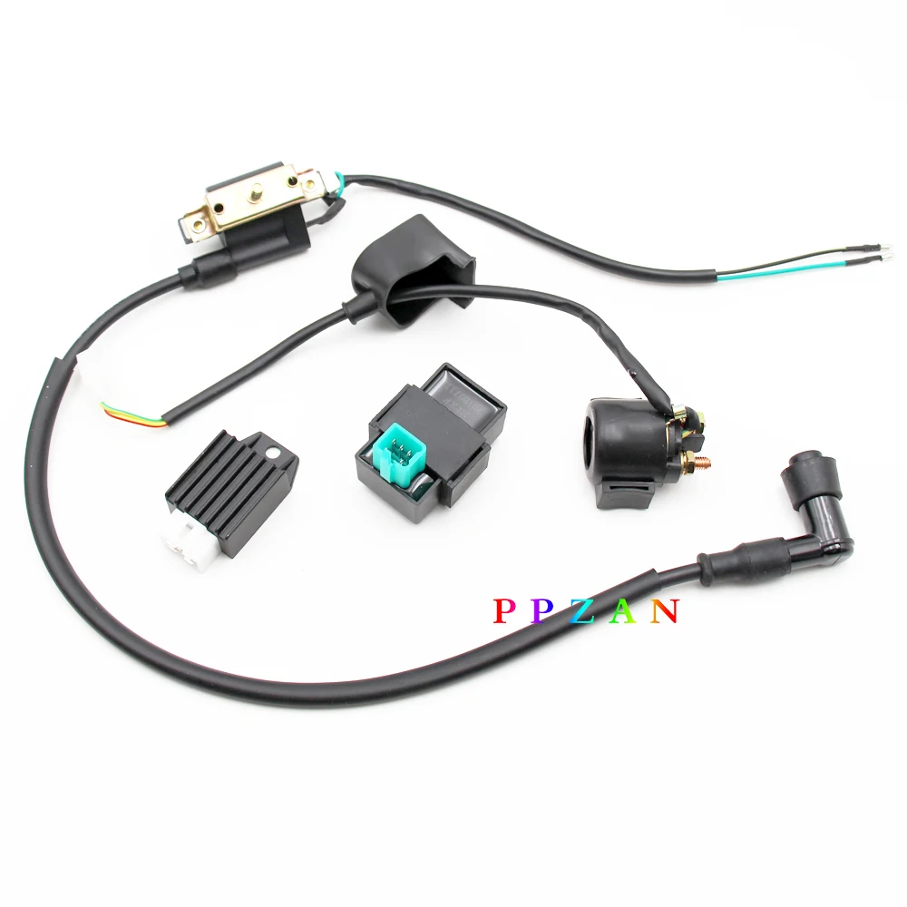 Регулятор выпрямителя реле катушка зажигания CDI для китайского ATV Quad Go Kart 50cc 70cc 90cc