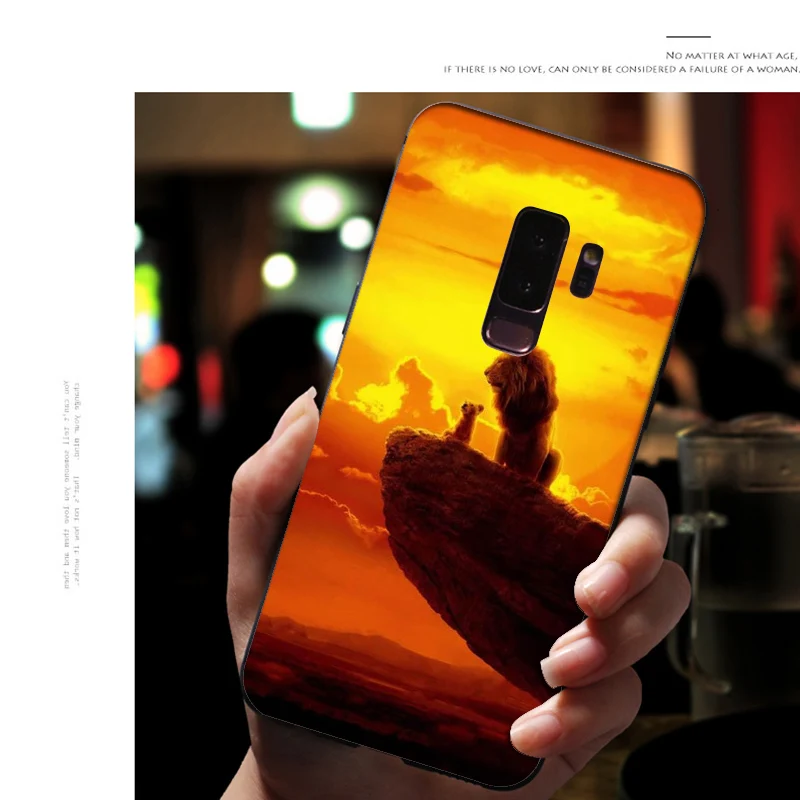 A6 Мягкий силиконовый чехол для телефона samsung Galaxy S10 E S9 S8 Plus S6 S7 Edge S10e, черный чехол из ТПУ с рисунком «Король льва свинья» - Цвет: A6