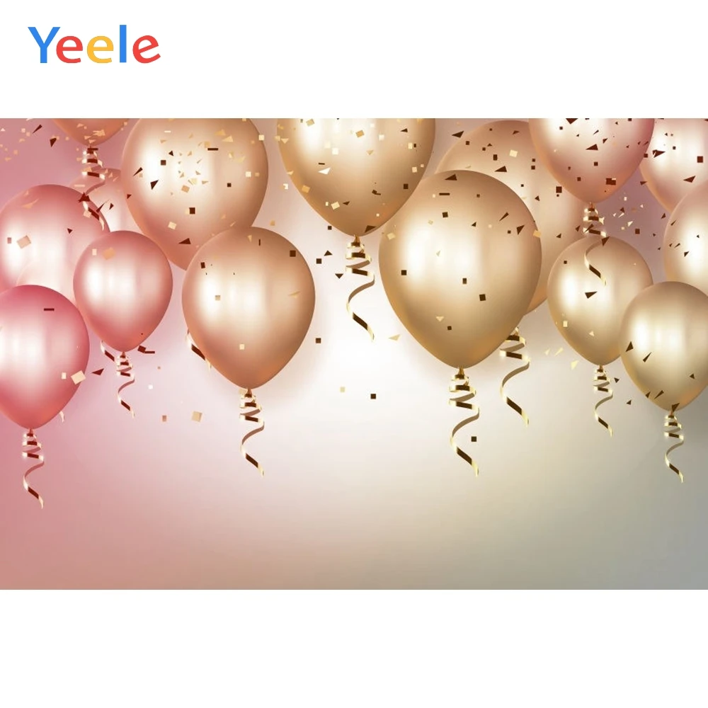 

Colorful Balloon Backdrop Newborn Baby Shower Princess Birthday Party Photography Background For Photo Studio Customized Vinyl