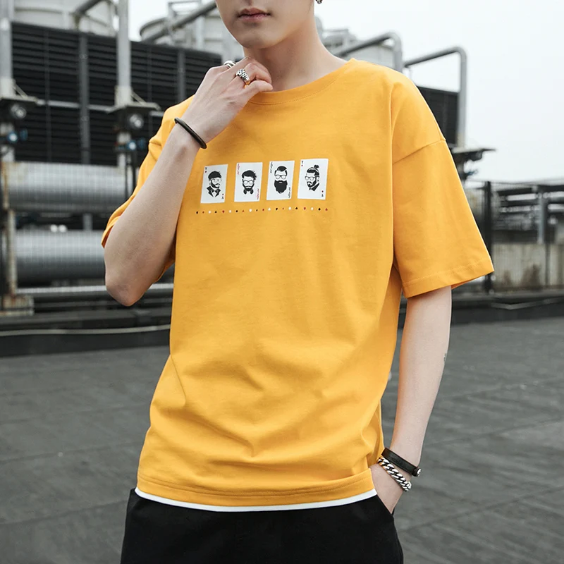 

Clothing Men T Shirt Fitness Casual Mens T-shirt Male Top Size M-3XL Funny Tshirt Off White 3 Colors Camiseta Casual Para Hombre