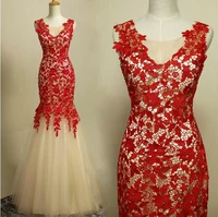 free shipping robe de soiree cheap 2019 new fashion bride gown vestido de festa longo mermaid lace formal bridesmaid dresses
